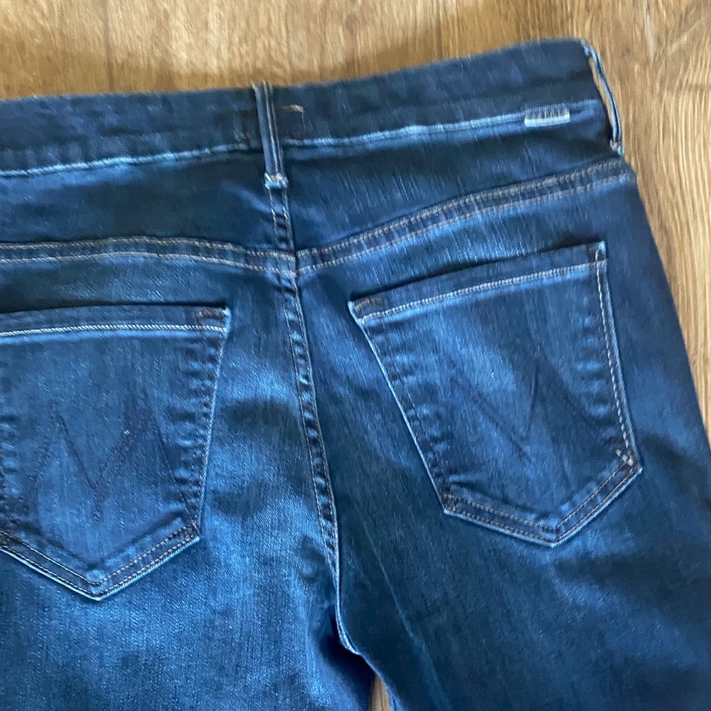 MOTHER Mother High Waisted Looker Ankle Looker Fray Night Owl Size 27 - Picture 9 of 14